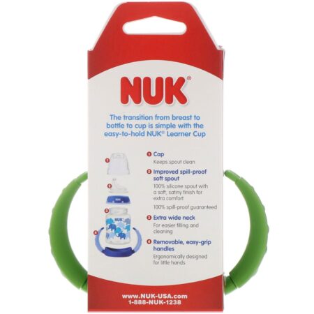 NUK, Learner Cup, 6+ Months, Boy, 1 Cup, 5 oz (150 ml) - Image 3