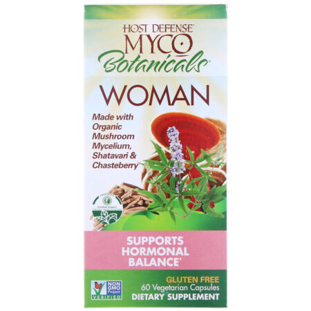 Fungi Perfecti, Myco Botanicals Woman, Supports Hormonal Balance, 60 Vegetarian Capsules - Image 2