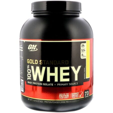 Optimum Nutrition, Gold Standard, 100% Whey, Banana Cream, 5 lbs (2,27 kg)