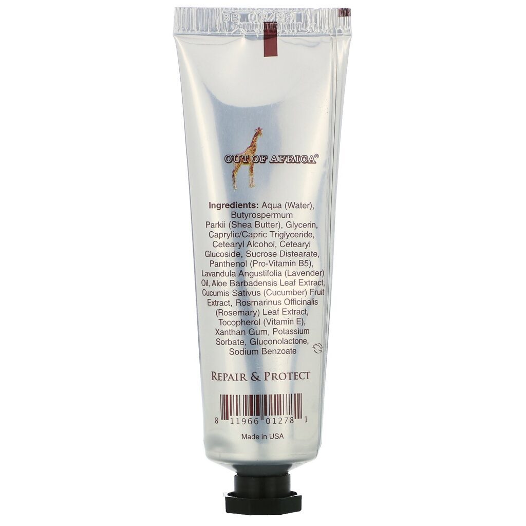Out of Africa, Creme para as Mãos de Manteiga de Karité Premium, Lavanda, 1 oz (30 ml) - Imagem 2