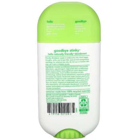 Hello, Deodorant with Shea Butter, Fresh Citrus, 2.6 oz (73 g) - Image 2