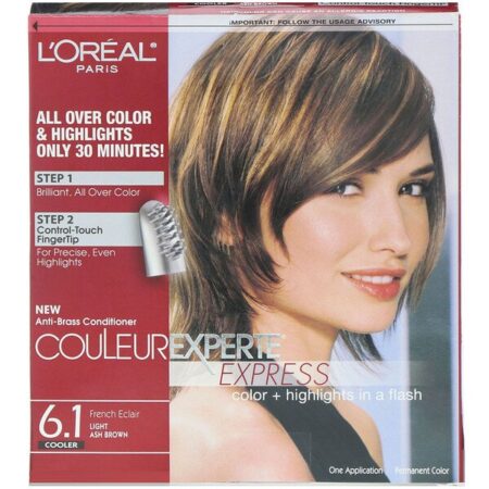 L'Oreal, Couleur Experte Express, Cor + Luzes, 6.1 Light Ash Brown, 1 aplicação