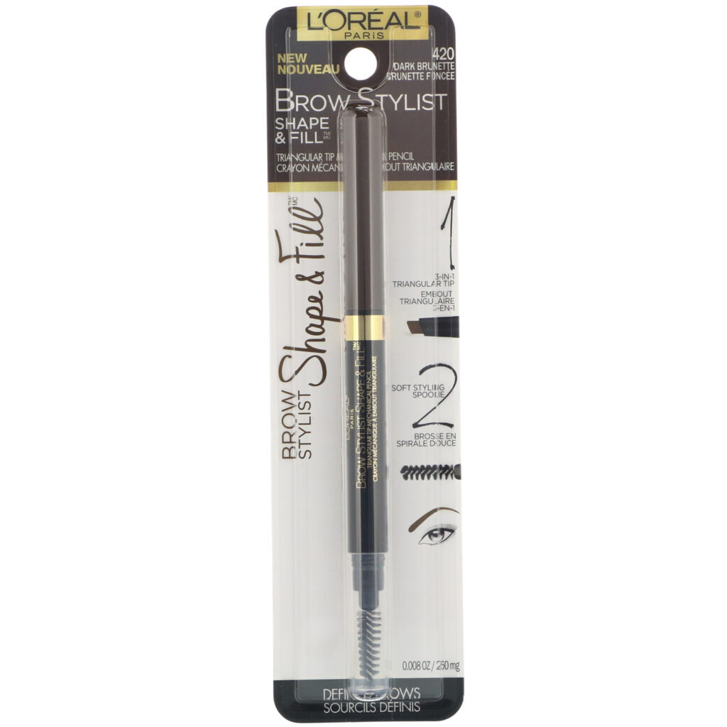 L'Oreal, Brow Stylist Shape & Fill, 420 Loiro escuro, 250 mg (0,008 oz) - Imagem 2