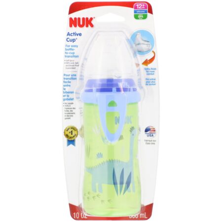 NUK, Dinosaur Active Cup, 12+ Months, 1 Cup, 10 oz (300 ml) - Image 2