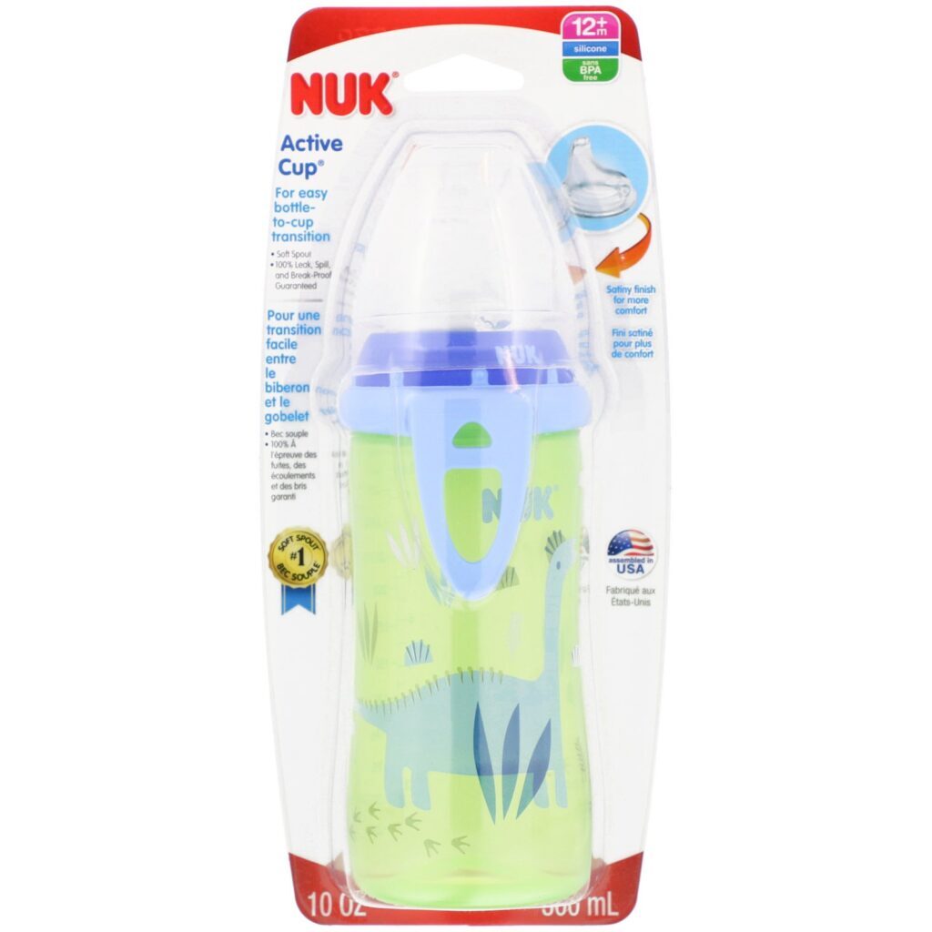 NUK, Dinosaur Active Cup, 12+ Months, 1 Cup, 10 oz (300 ml) - Imagem 2