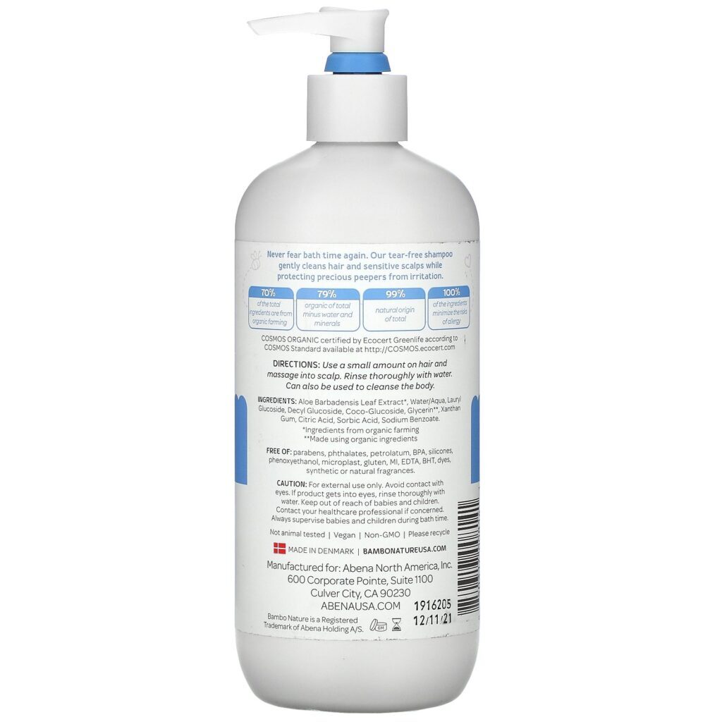 Bambo Nature, Tear Clear Baby Shampoo, 16.9 fl oz (500 ml) - Imagem 2