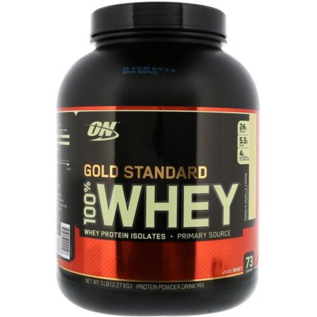 Optimum Nutrition, Gold Standard 100% Whey, French Vanilla Crème, 5 lbs (2.27 kg)