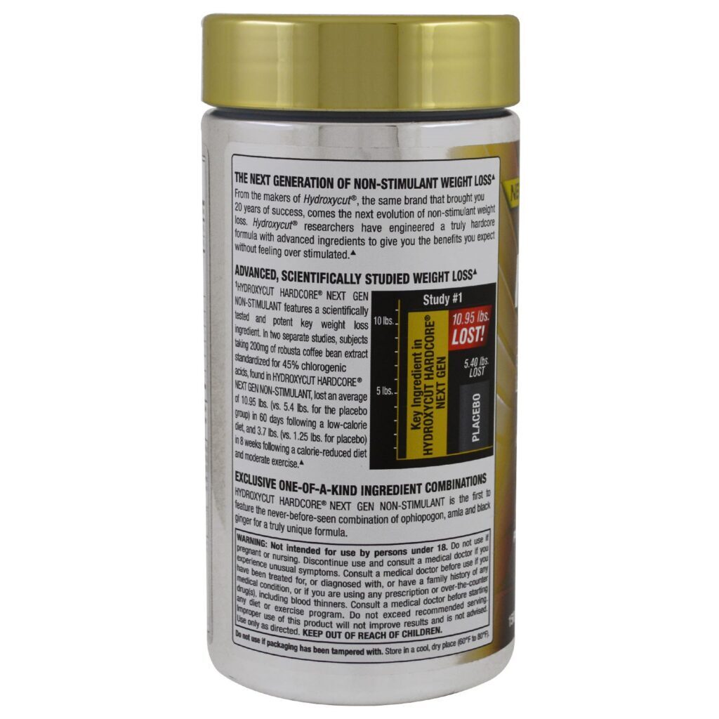 Hydroxycut, Performance Series, Hardcore Next Gen, Non-Stimulant, 150 Capsules - Imagem 3