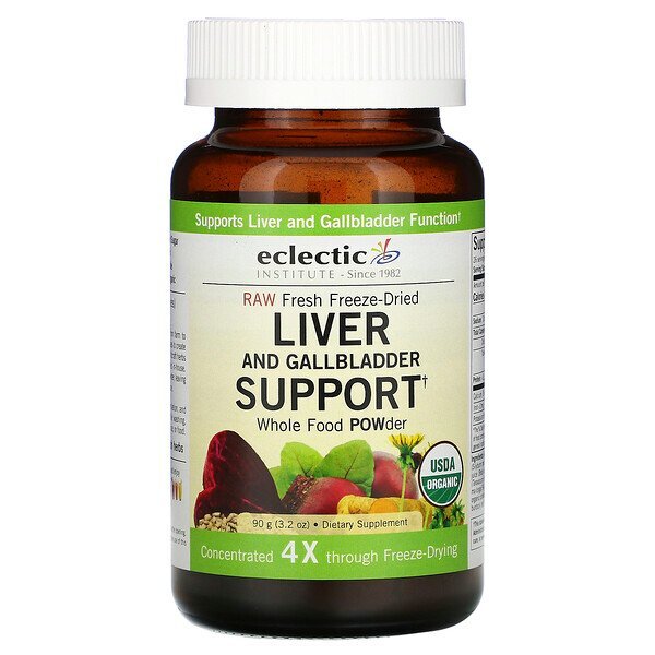 Eclectic Institute, Suporte Orgânico para Fígado e Vesícula Biliar, Alimento Integral em Pó, 90 g (3.2 oz)