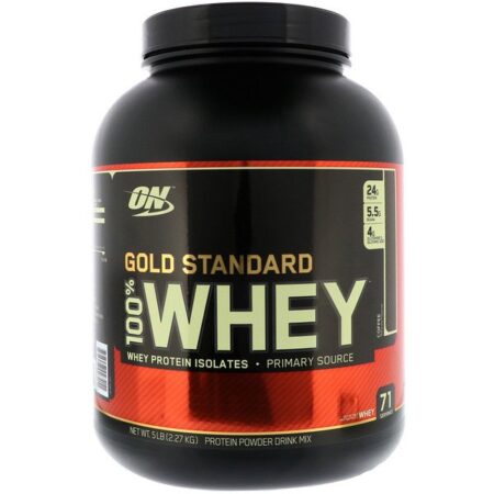 Optimum Nutrition, Gold Standard 100% Whey, Café, 2,27 kg (5 lb)