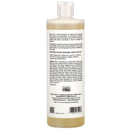 Nature's Gate, Pomegranate & Sunflower Shampoo for Color-Treated Hair, 16 fl oz (473 ml) - Image 2