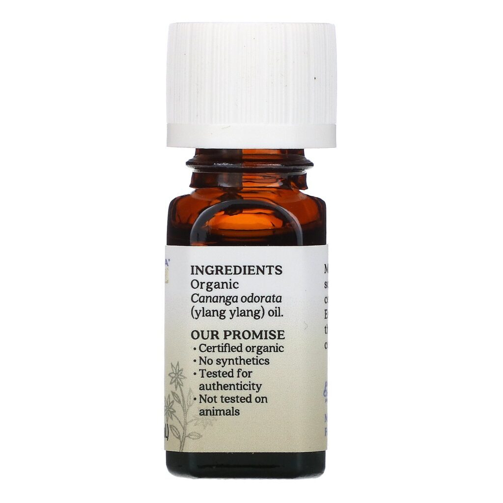 Aura Cacia, Óleo Essencial Puro, Ylang-Ylang III, 7,4 ml (0,25 fl oz) - Imagem 2
