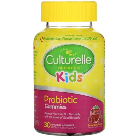 Culturelle, Kids, Gomas de Probióticos, Sabor Berry Blast, 30 Gomas Uma Vez ao Dia