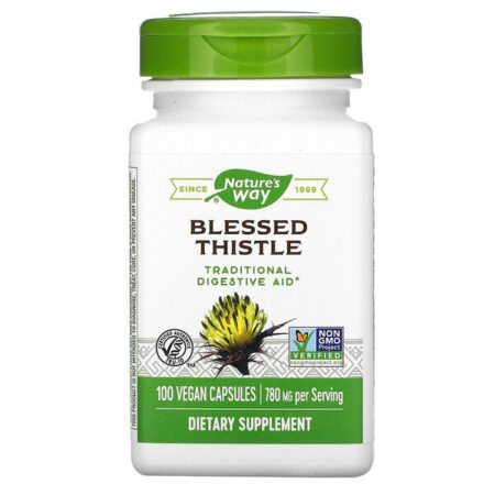 Nature's Way, Blessed Thistle, 780 mg, 100 Vegan Capsules - Image 3