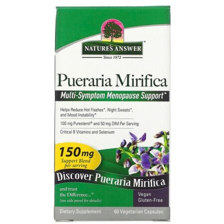 Nature's Answer, Pueraria Mirifica, 100 mg, 60 Vegetarian Capsules - Image 3