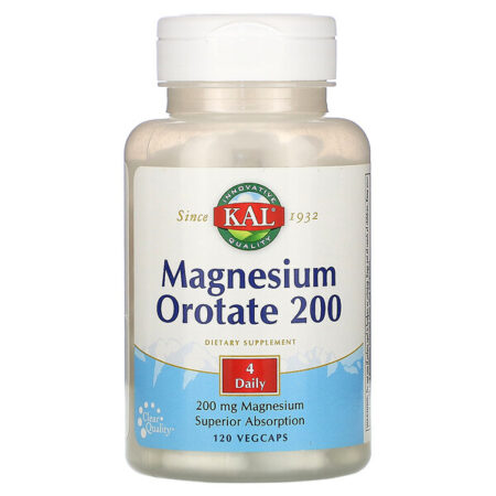 KAL, Magnesium Orotate 200, 200 mg, 120 Vegcaps