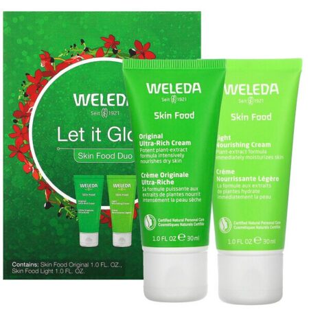 Weleda, Let It Glow, Skin Food Duo, 2 Piece Set, 1.0 fl oz (30 ml) Each