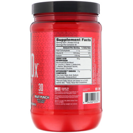 BSN, AminoX, Endurance &amp; Recovery, Ponche de Frutas, 435 g (15,3 oz) - Image 2