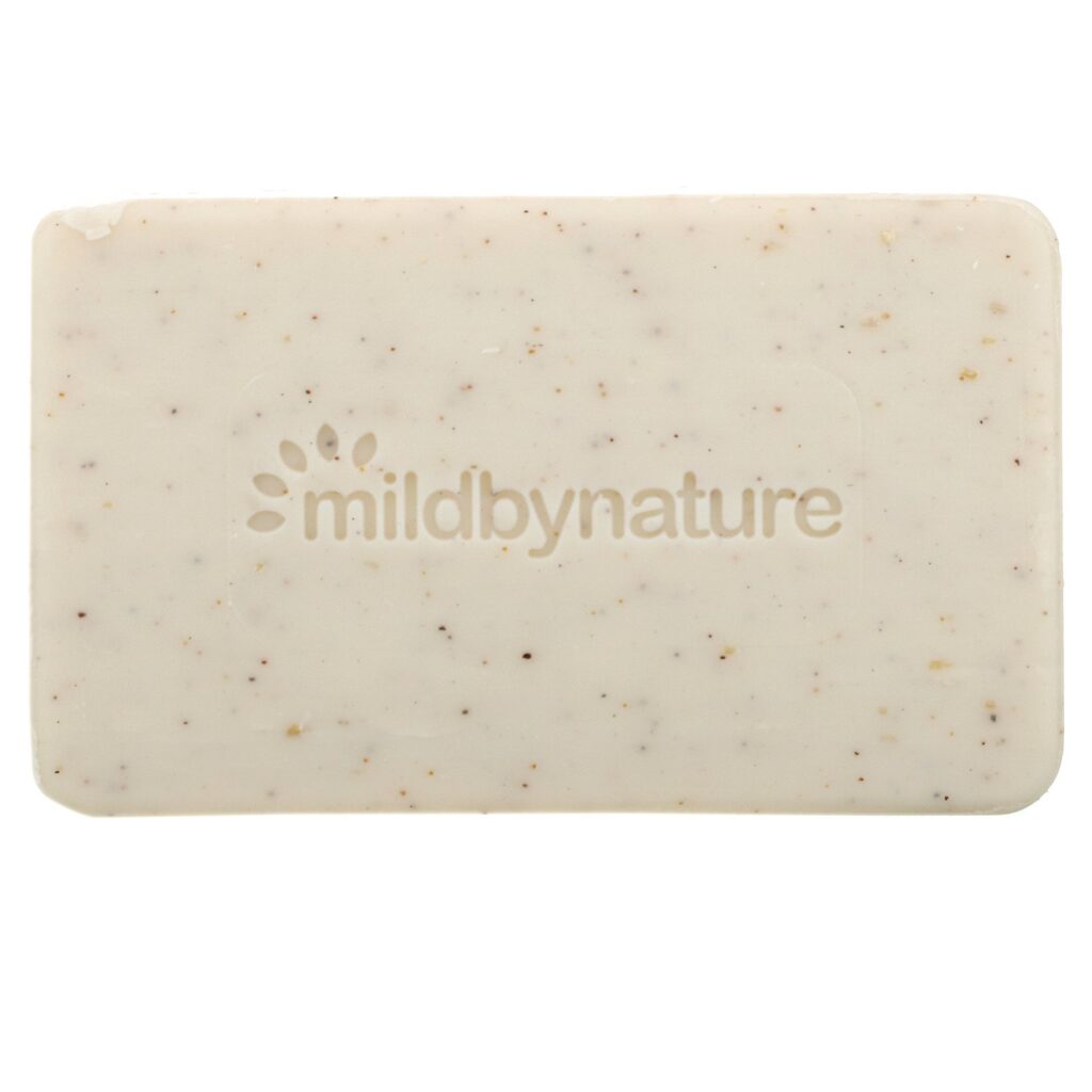 Mild By Nature, Sabonete Esfoliante, com Óleos de Marula e Tamanu e Manteiga de Karité, Sem Perfume, 141 g (5 oz) - Imagem 3
