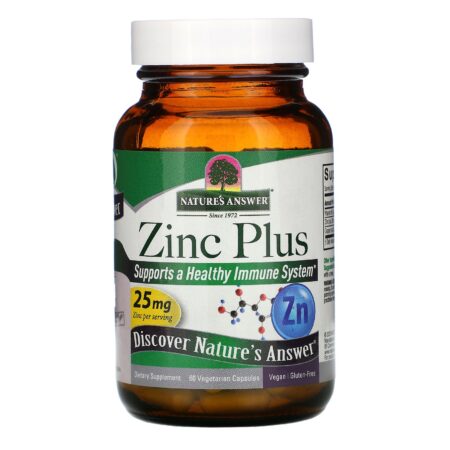 Nature's Answer, Zinc Plus, 25 mg, 60 Vegetarian Capsules - Image 3