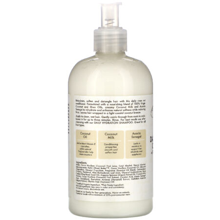 SheaMoisture, 100% Virgin Coconut Oil, Daily Hydration Conditioner, 13 fl oz (384 ml) - Image 2