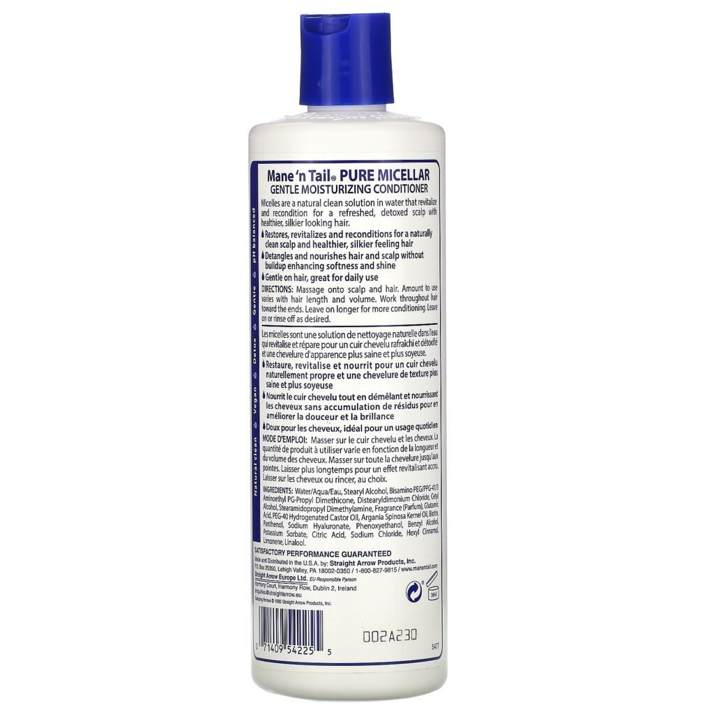 Mane 'n Tail, Micellar Conditioner, Biotin Infused, Coconut Oil, 11.2 fl oz (331 ml) - Imagem 2