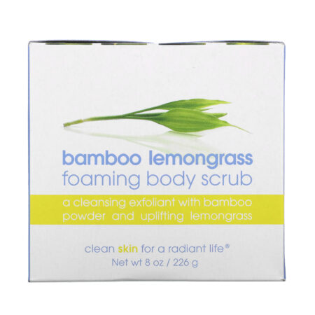 Lather, Bamboo Lemongrass Foaming Body Scrub, 8 oz (226 g) - Image 2