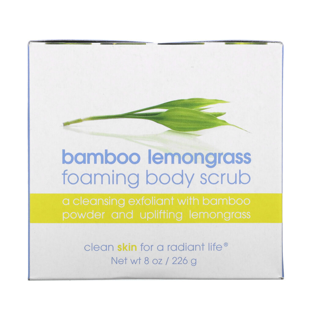Lather, Bamboo Lemongrass Foaming Body Scrub, 8 oz (226 g) - Imagem 2