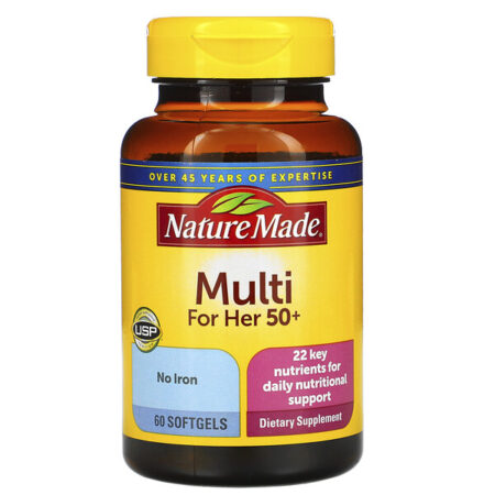 Nature Made, Multi para Ela 50+, 60 cápsulas