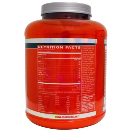 BSN, True Mass, Matriz de Proteína e Carboidrato Ultra Premium, Milkshake de Morango, 5,82 lbs (2,64 kg) - Image 2