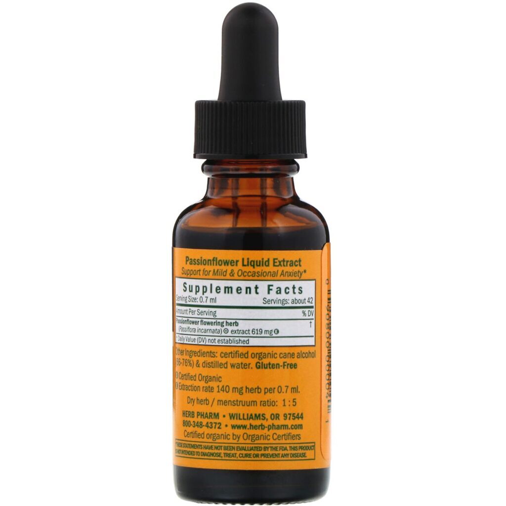 Herb Pharm, Passionflower, 1 fl oz (30 ml) - Imagem 2