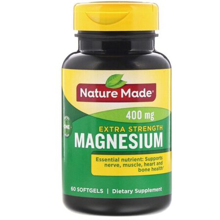 Nature Made, Magnesium, Extra Strength, 400 mg, 60 Softgels