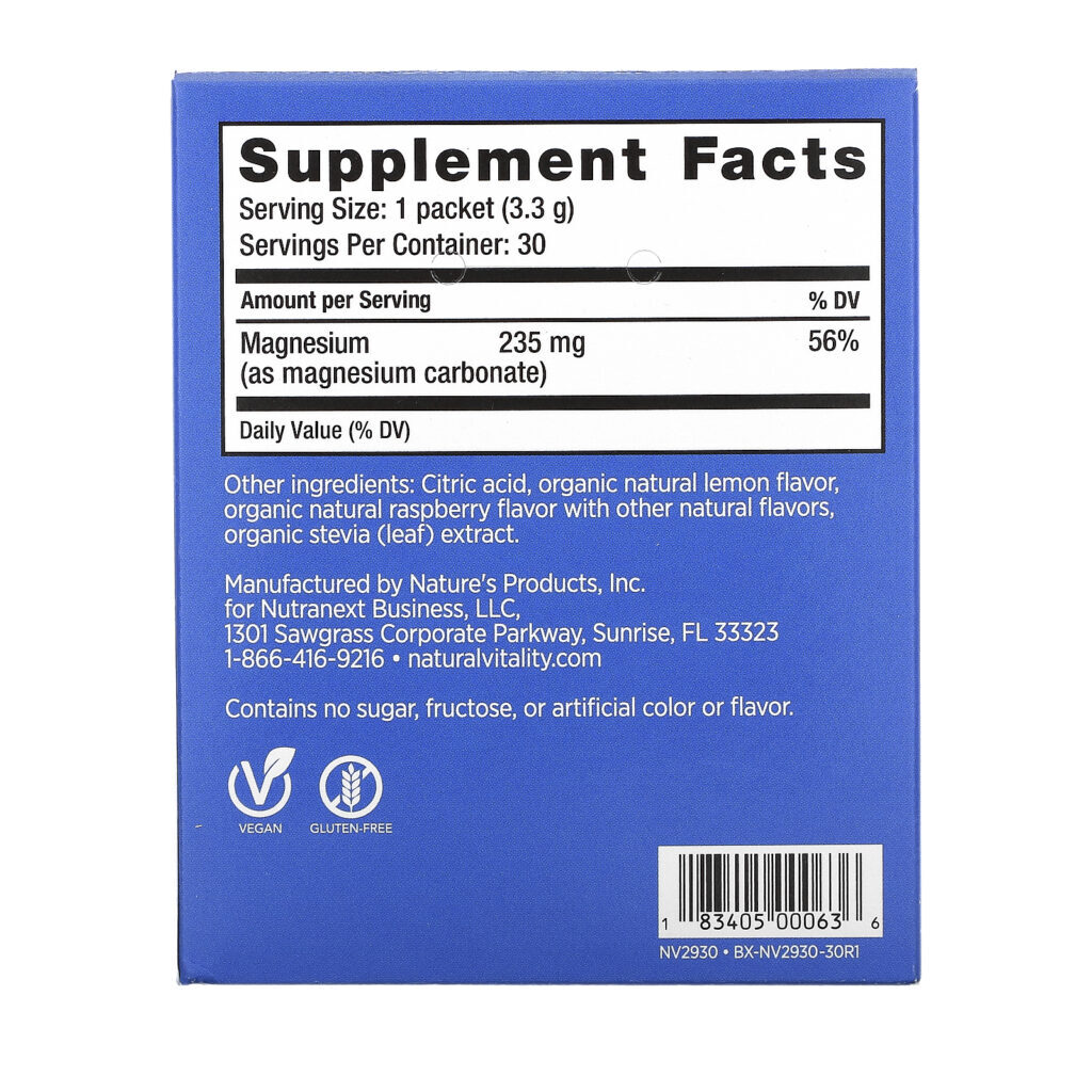 Natural Vitality, CALM, The Anti-Stress Drink Mix, Raspberry-Lemon Flavor, 30 Single Serving Packs, 0.12 oz (3.3 g) - Imagem 2