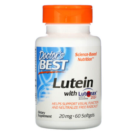 Doctor's Best, Luteína com Lutemax 2020, 20 mg, 60 Softgels - Image 2