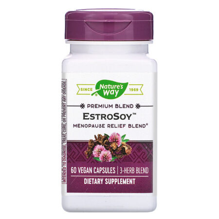 Nature's Way, EstroSoy, Mistura de Alívio da Menopausa, 60 Cápsulas Vegetais