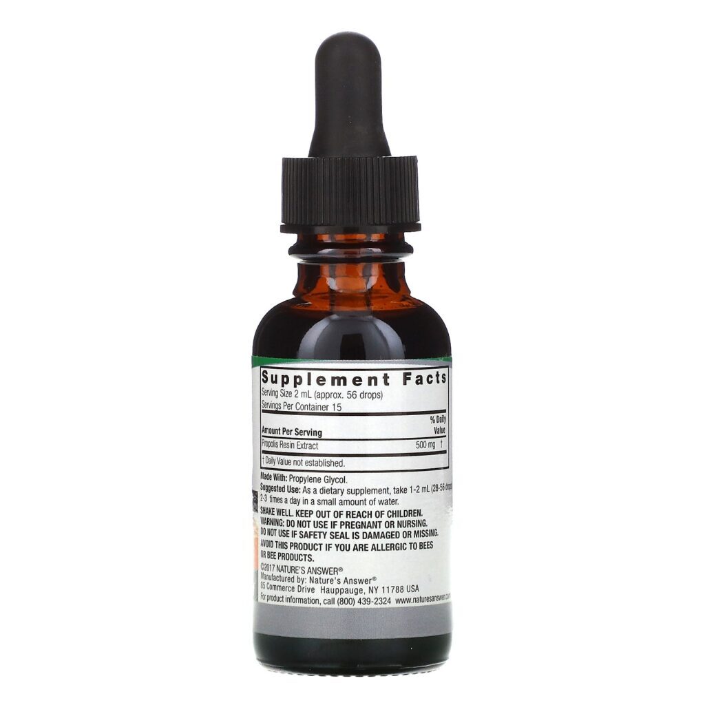 Nature's Answer, Extrato de Resina de Própolis, 30 ml (1 fl oz) - Imagem 2
