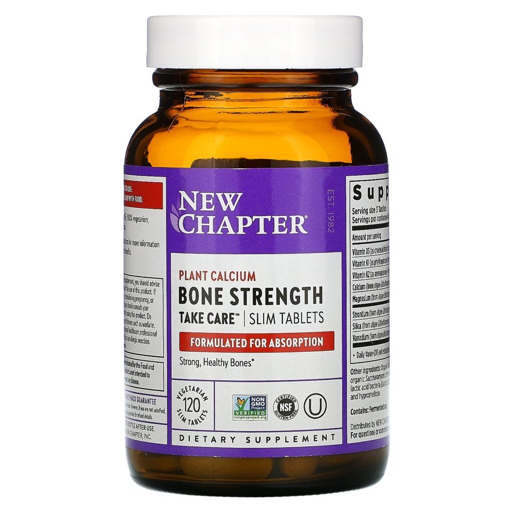 New Chapter, Bone Strength Take Care, 120 Comprimidos Finos Vegetarianos - Imagem 3