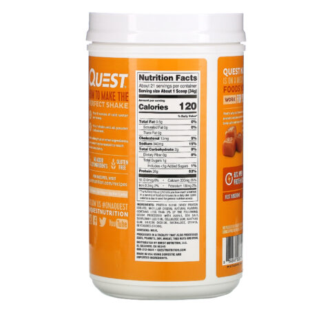 Quest Nutrition, Protein Powder, Salted Caramel, 1.6 lb (726 g) - Image 2