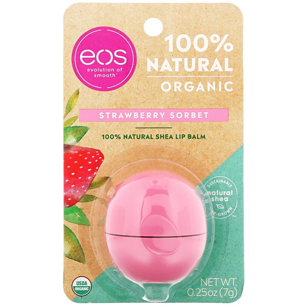 EOS, Bálsamo Labial, Sorbet de Morango, 7 g (0,25 oz) - Imagem 2