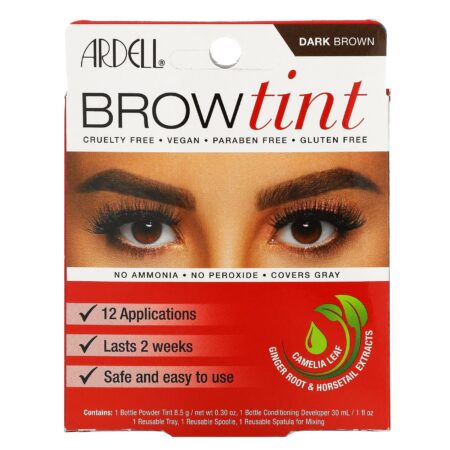 Ardell, Brow Tint, Dark Brown,, 5 Piece Set - Image 2