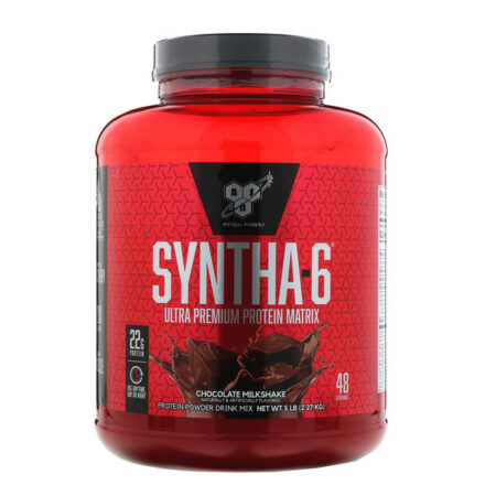 BSN, Syntha-6, Matriz de Proteínas Ultrapremium, Milk Shake de Chocolate, 5 lbs (2,27 kg)