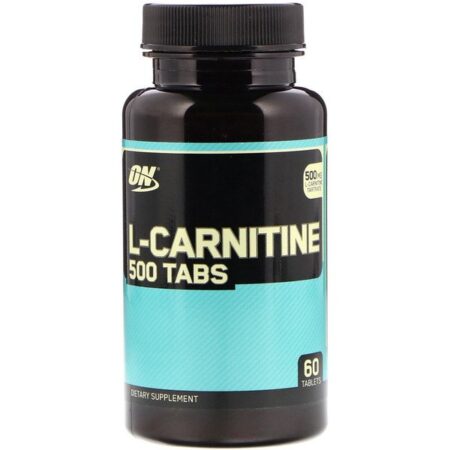 Optimum Nutrition, L-Carnitina 500 Comprimidos, 500 mg, 60 Comprimidos