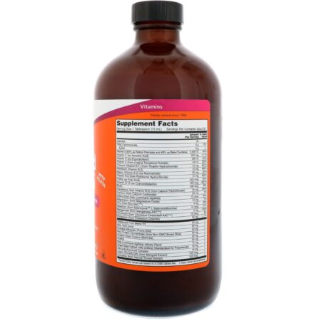 Now Foods, Liquid Multi, Sabor Laranja Tropical, 16 fl oz (473 ml) - Image 2