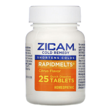 Zicam, Cold Remedy, RapidMelts, Citrus , 25 Quick Dissolve Tablets - Image 3