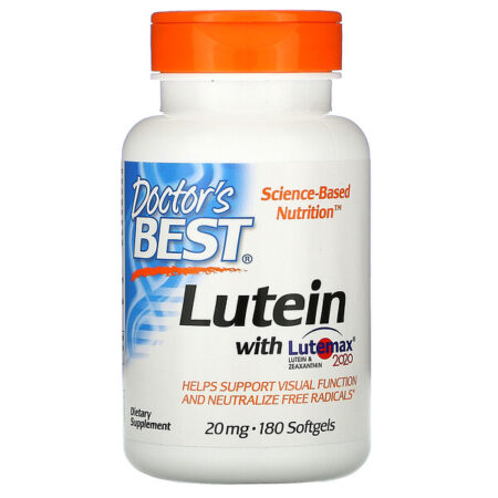 Doctor's Best, Luteína com Lutemax 2020, 20 mg, 180 Cápsulas Softgel - Image 2