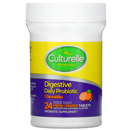 Culturelle, Digestive Daily Probiotic, Fresh Orange, 24 Once Daily Tablets - Image 3