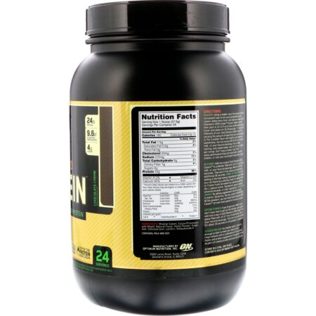 Optimum Nutrition, Gold Standard 100% Casein, Naturally Flavored, Chocolate Creme, 2 lbs (907 g) - Image 2