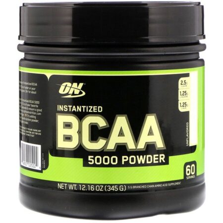 Optimum Nutrition, Instantized BCAA 5000 Powder, Sem Sabor, 345 g (12,16 oz)