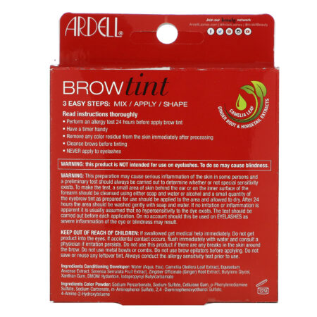 Ardell, Brow Tint, Dark Brown,, 5 Piece Set - Image 3