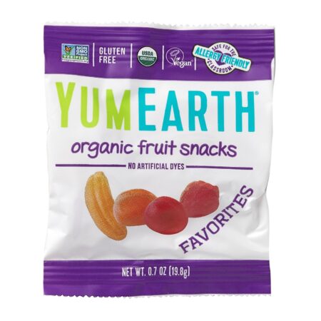 YumEarth, Organic Fruit Snacks, Favorites, 43 Packs, 0.7 oz (19.8 g) Each - Image 3